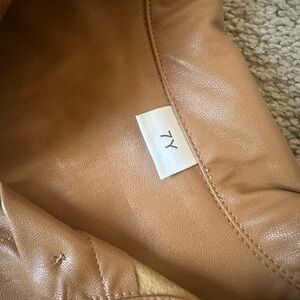 Girls Faux Leather, size 7